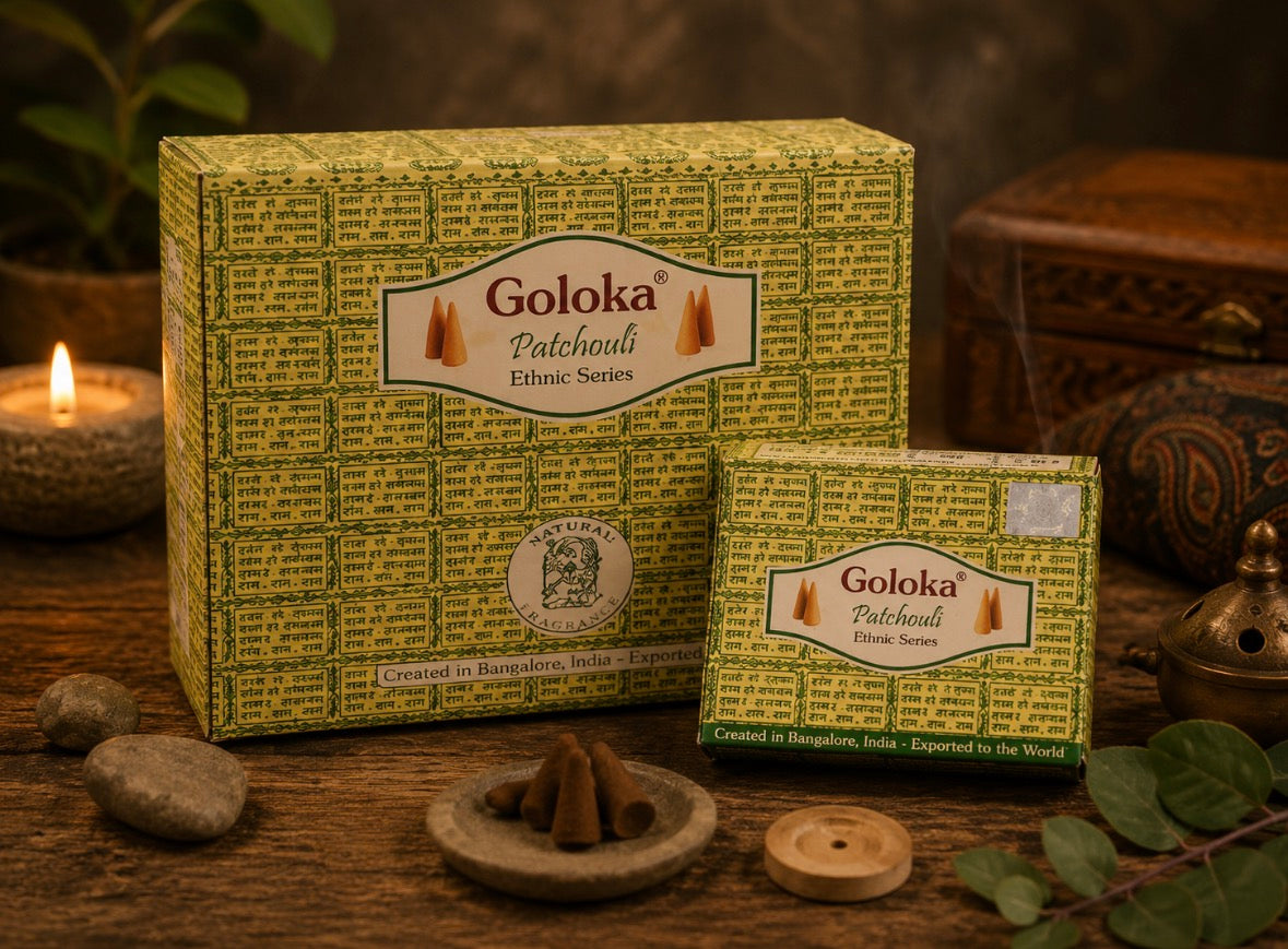 Encens Goloka Patchouli – Parfum Boisé & Envoûtant