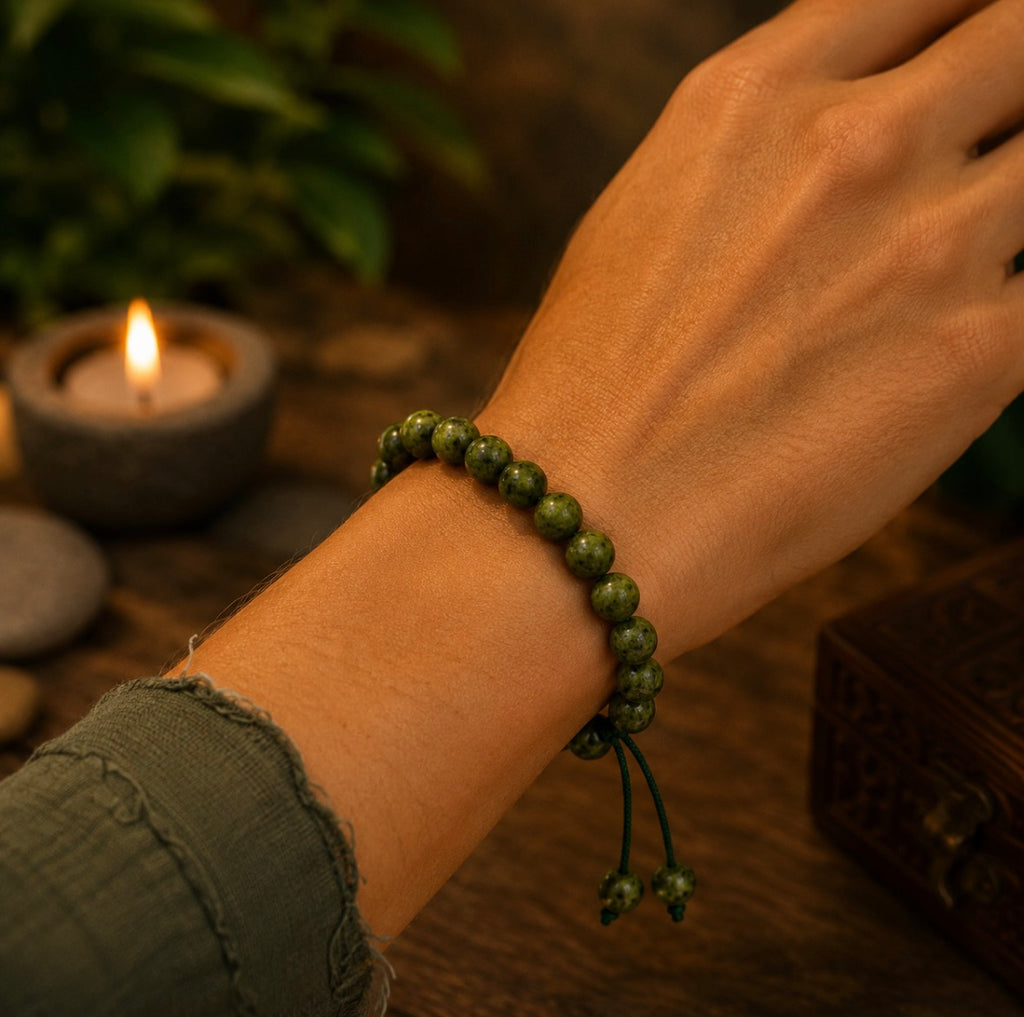 Bracelet  Jade Verte – Harmonie Intérieure