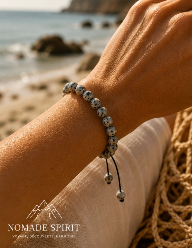 Bracelet Larvikite – Protection & Ancrage