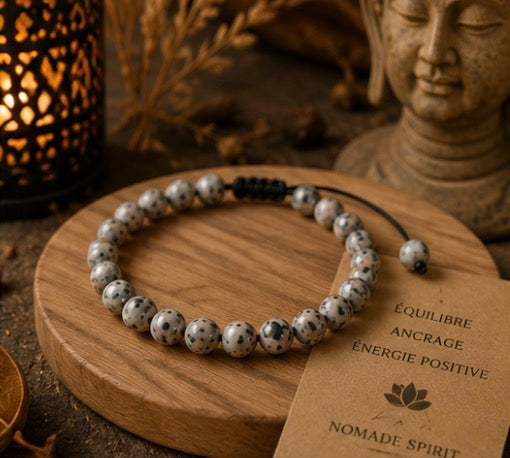 Bracelet Larvikite – Protection & Ancrage