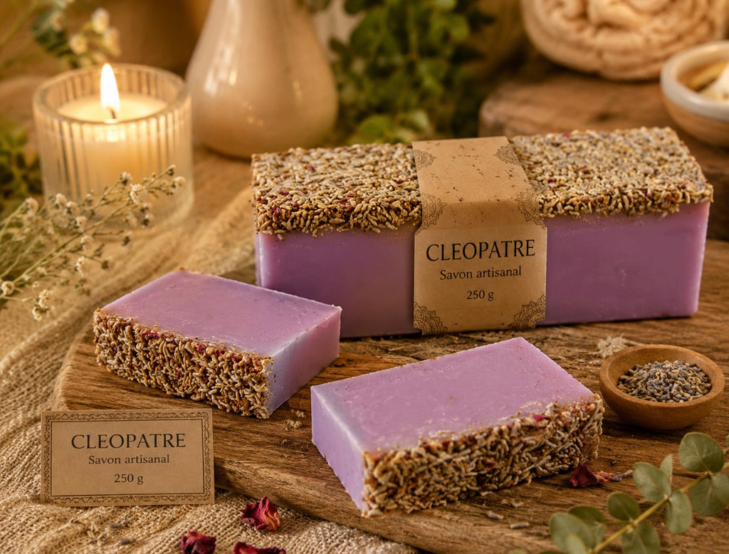 🌿 Savon Naturel Cléopâtre – Rituel de Beauté Oriental