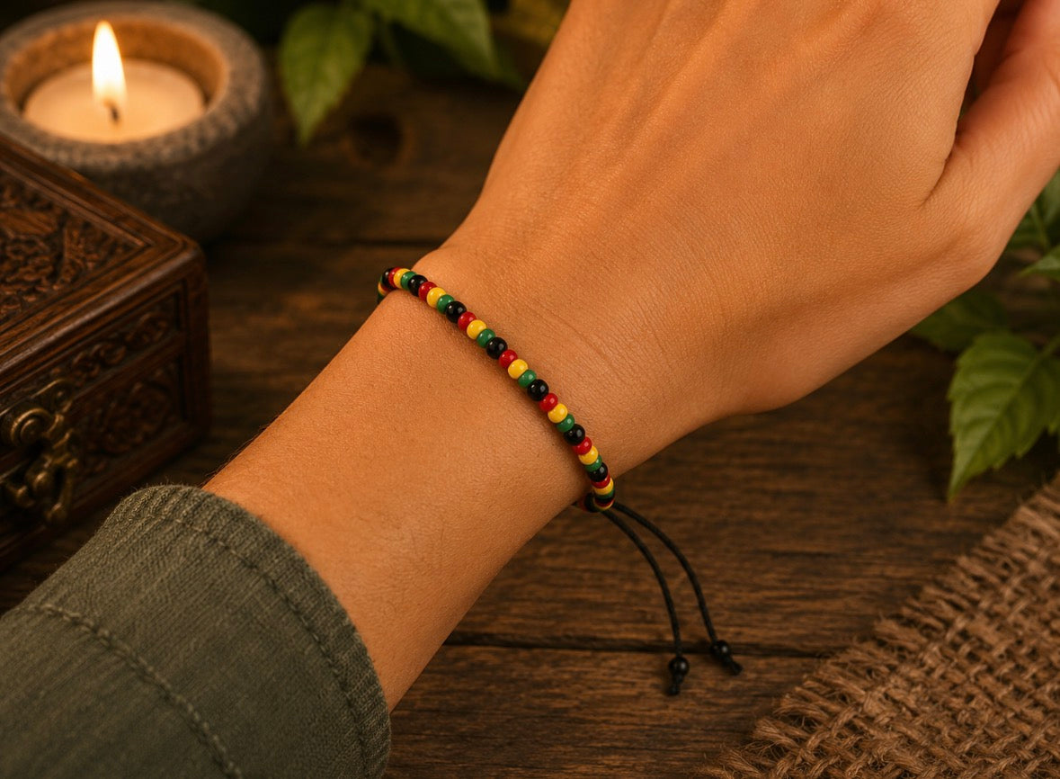 Bracelet Fin Perle Rasta