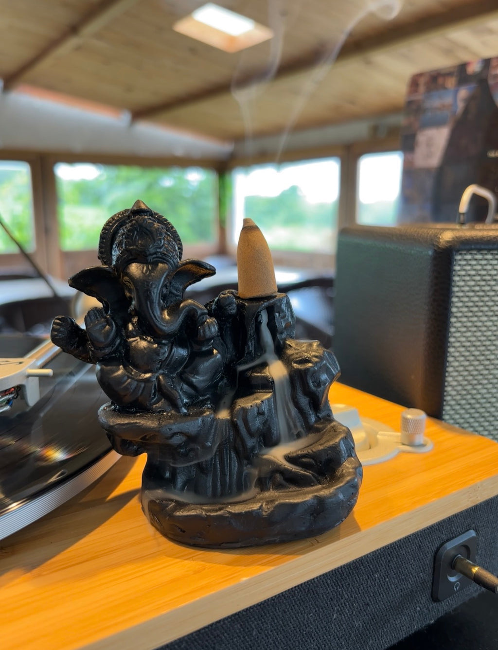 Ganesh Incense Fountain - Relaxing Waterfall Effect