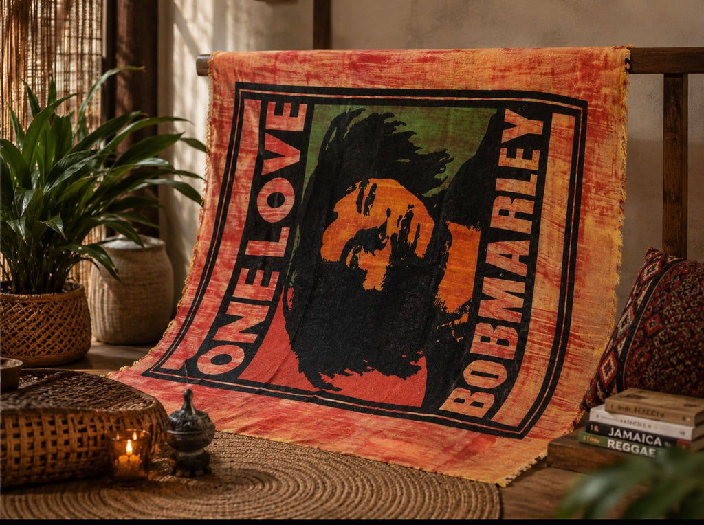Mini Tenture Frangée Bob Marley – Ambiance Reggae & Roots
