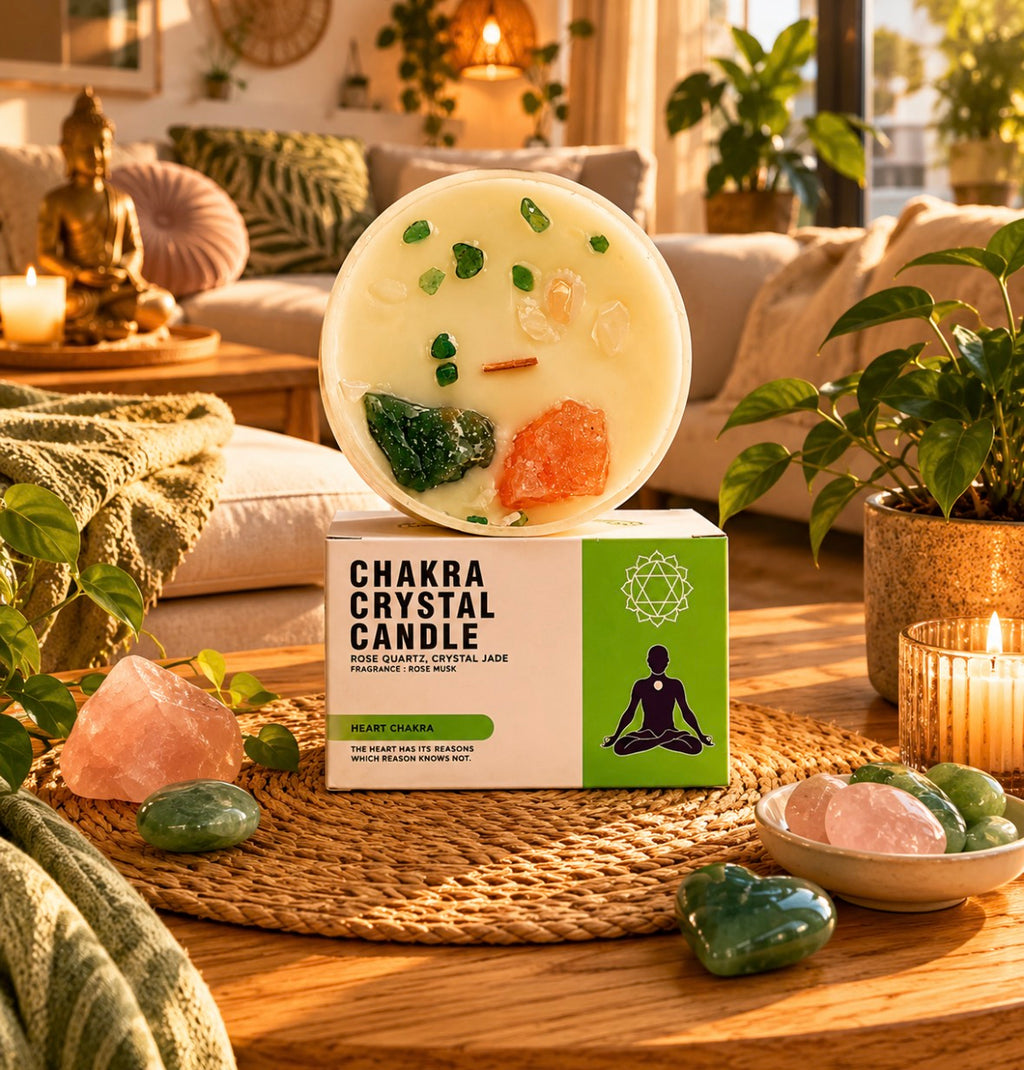 🌿 Bougie Énergétique Chakra Heart – Ambiance Zen & Cocooning