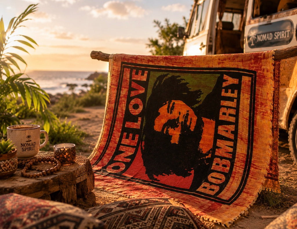 Mini Tenture Frangée Bob Marley – Ambiance Reggae & Roots