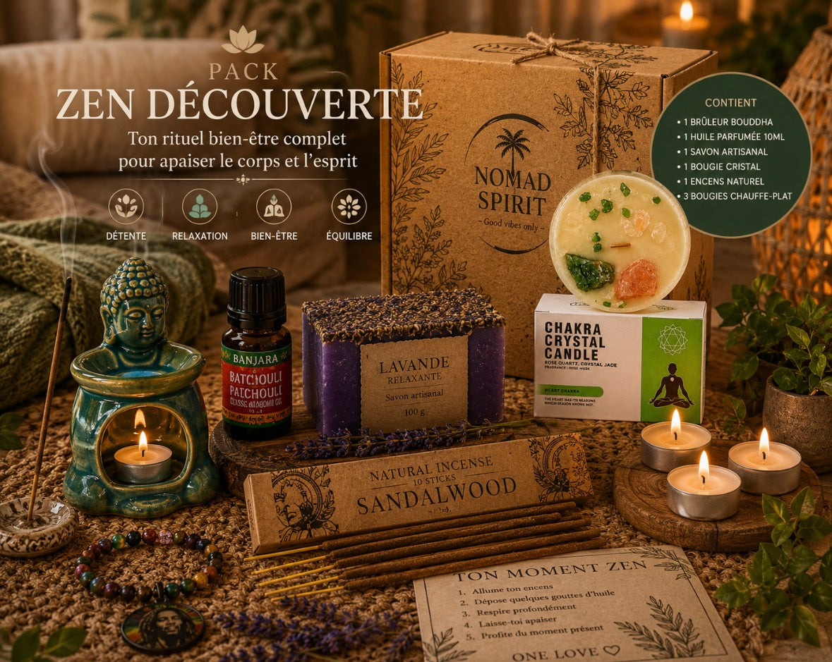 🌿 Pack Découverte Zen – Ambiance Relaxation & Bien-Être