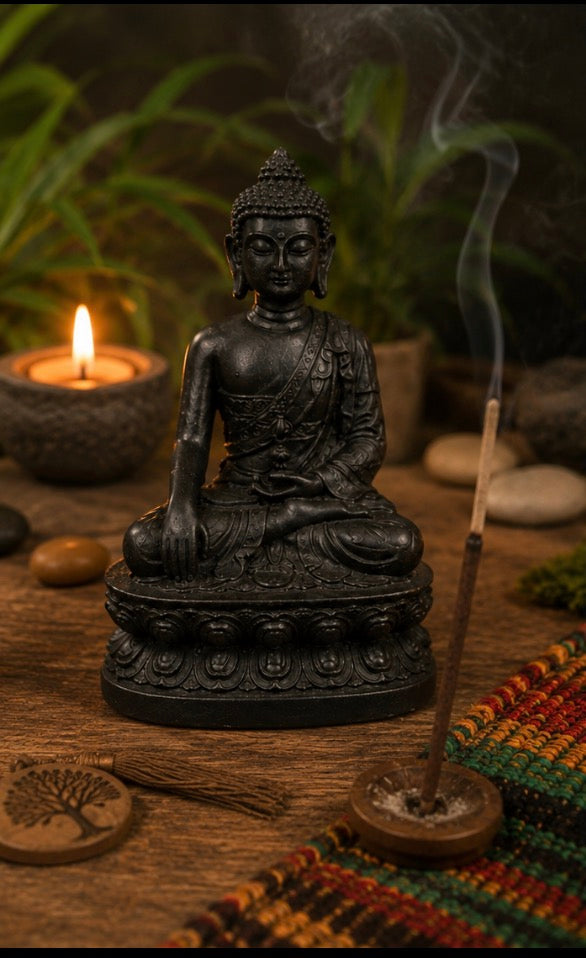 Statuette de Bouddha en Résine